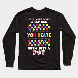 International Dot Day 2022 Colorful Polka Dot Happy Dot Day Long Sleeve T-Shirt